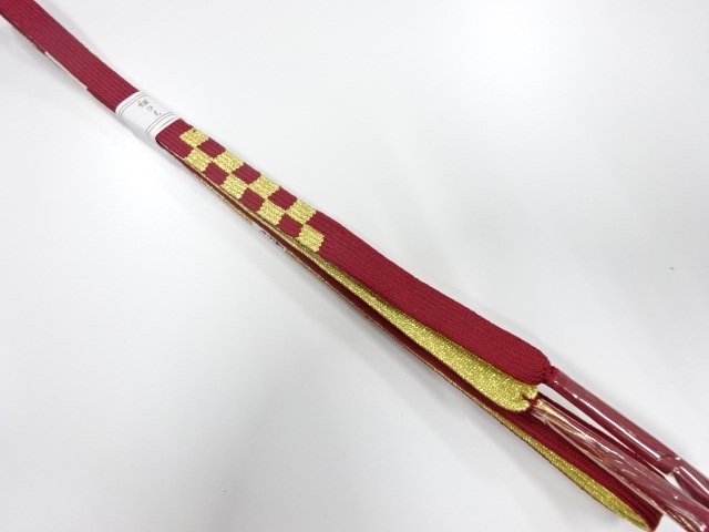JAPANESE KIMONO / UNUSED KOREI HAND-TIED OBIJIME